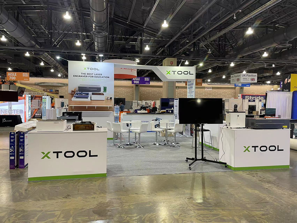 美国费城教育装备展览会ISTE-XTOOL展位展台设计搭建(图1)