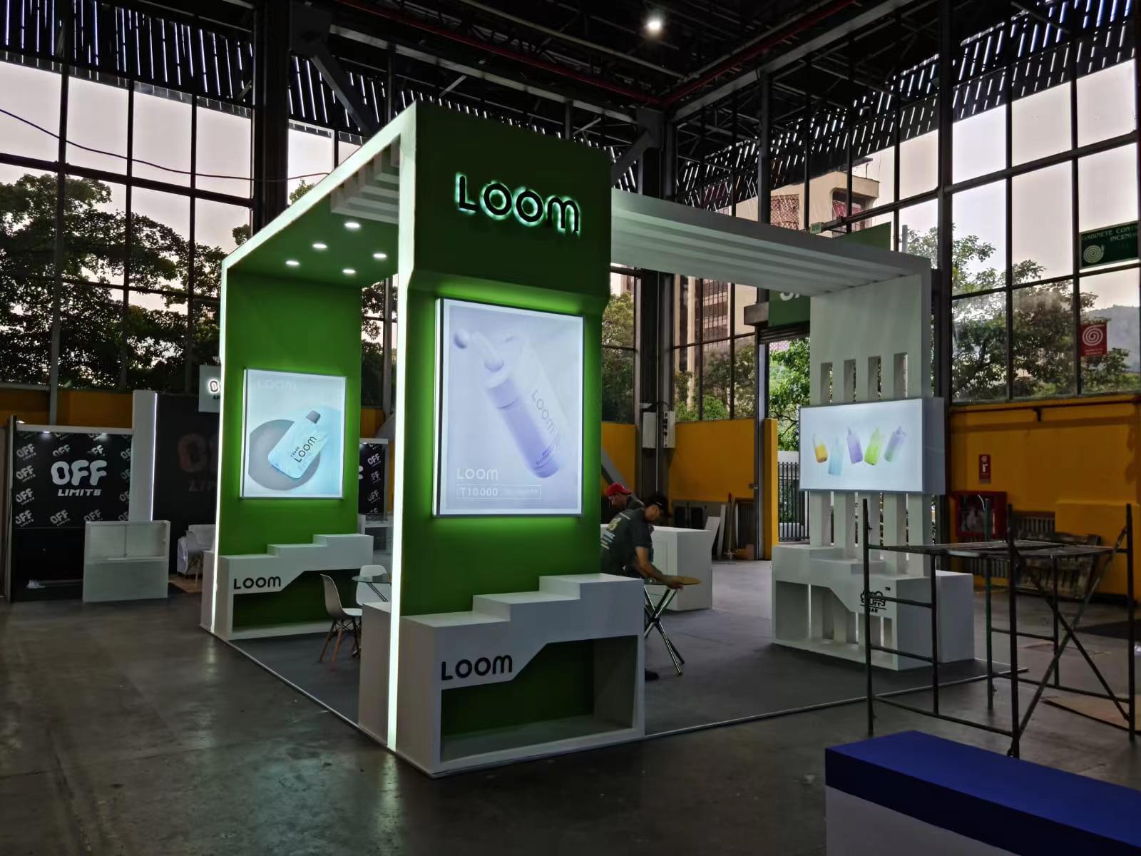 哥伦比亚电子烟展LOOR展台设计搭建(图7)