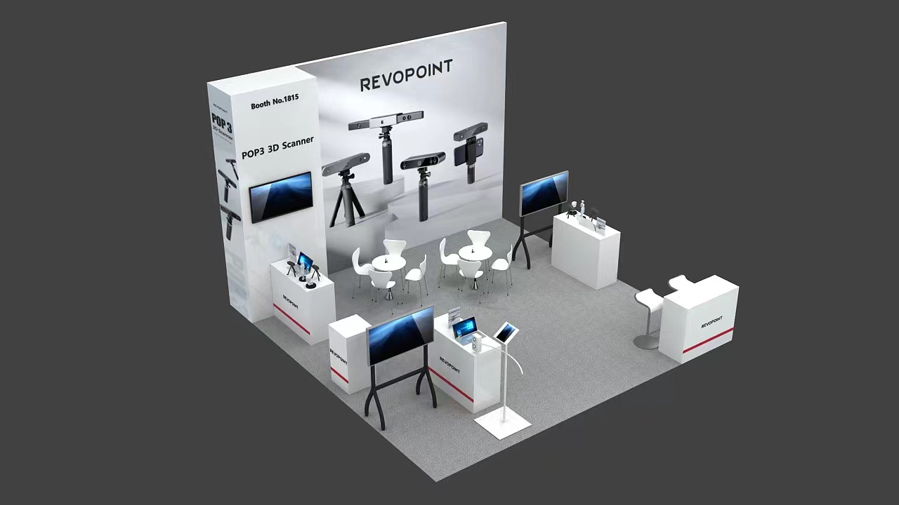美国3D打印展REVOPOINT展位设计搭建(图4)
